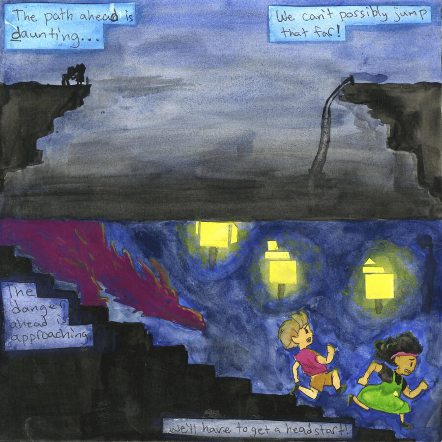 The Cave of Secrets (2024) Illustrated Book-Pages 3 and 4