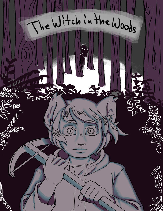 The Witch in the Woods- Cover-Purple (2024) Detailing Farren's backstory as a young witch